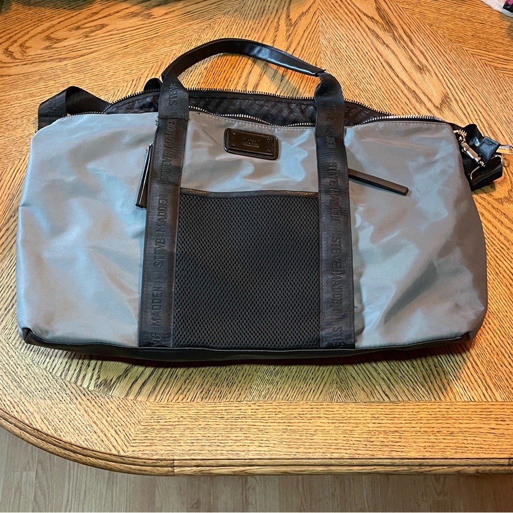 Steve Madden Gray and Black Tote Bag